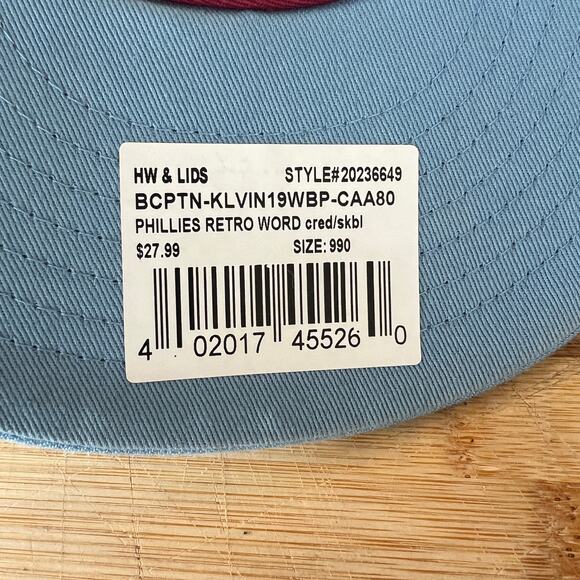 Phillies Maroon and Gray Snapback Hat - Picture 9 of 11